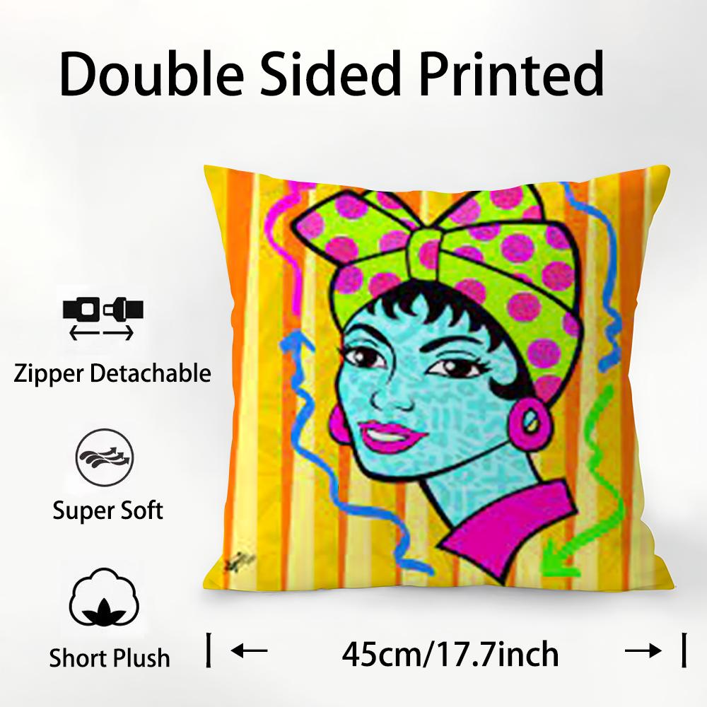 

A-Эстетическое Искусство Венесуэла Наволочка Плюшевая Ткань Мягкая Двусторонняя Печать Наволочка для Подушки Дивана Декоративные Наволочки 12x12Inch