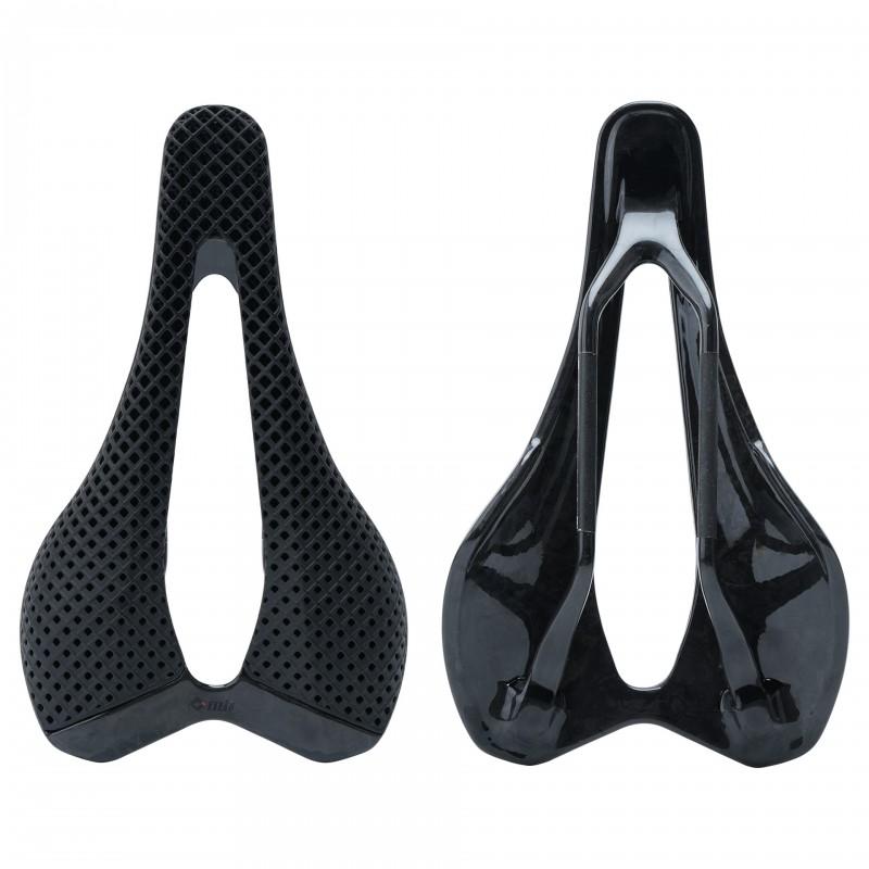 Ultra-Light Carbon Fiber Bicycle Saddle With 3D Printed Hollow Cushion Road Mountain Folding Bikes