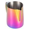Coffee Cup 304 Stainless Steel Milk Frothing Pitcher Mug with Handle for Latte ArtColorful Purple 600ml