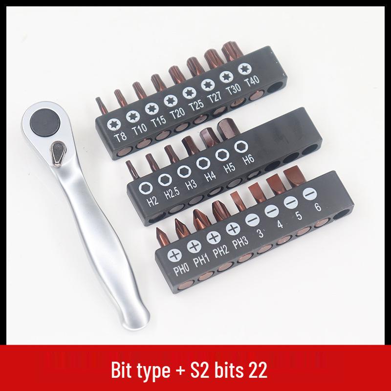 72-Tooth Mini Ratchet Wrench & Screwdriver, 1/4-Inch, Wear-Resistant Carbon Steel, for Tight Spaces, Forward/Reverse.