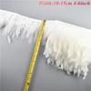 1Meters Black White Feathers for Needlework Ribbon Tape Fringe Feather Trim Pheasant Turkey Ostrich Goose Marabou Sewing Clothes