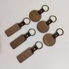 10Pcs Personalized Wooden Keychain Vintage Car Key Accessory Engraving Keyring