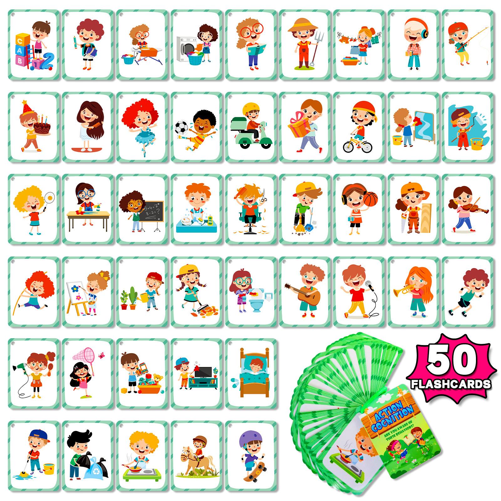 

Baby Visual & Auditory Training Flashcards: Educational Toys for Early Literacy