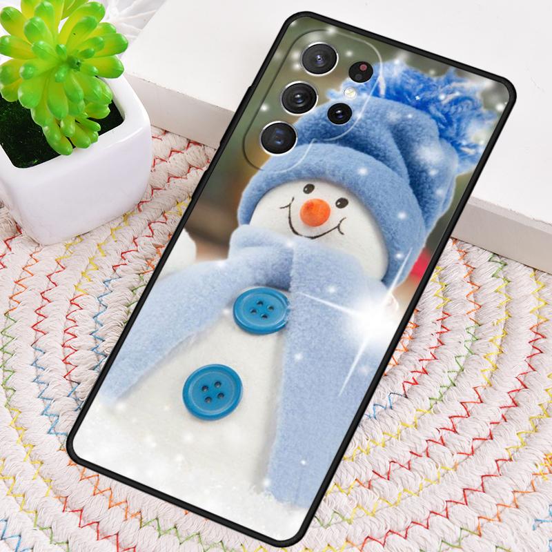 Christmas Snowman Phone Case for Samsung Galaxy note 10 pro S26 Ultra S23 S24 FE S25 S21 S22 PLUS shockproof Cove