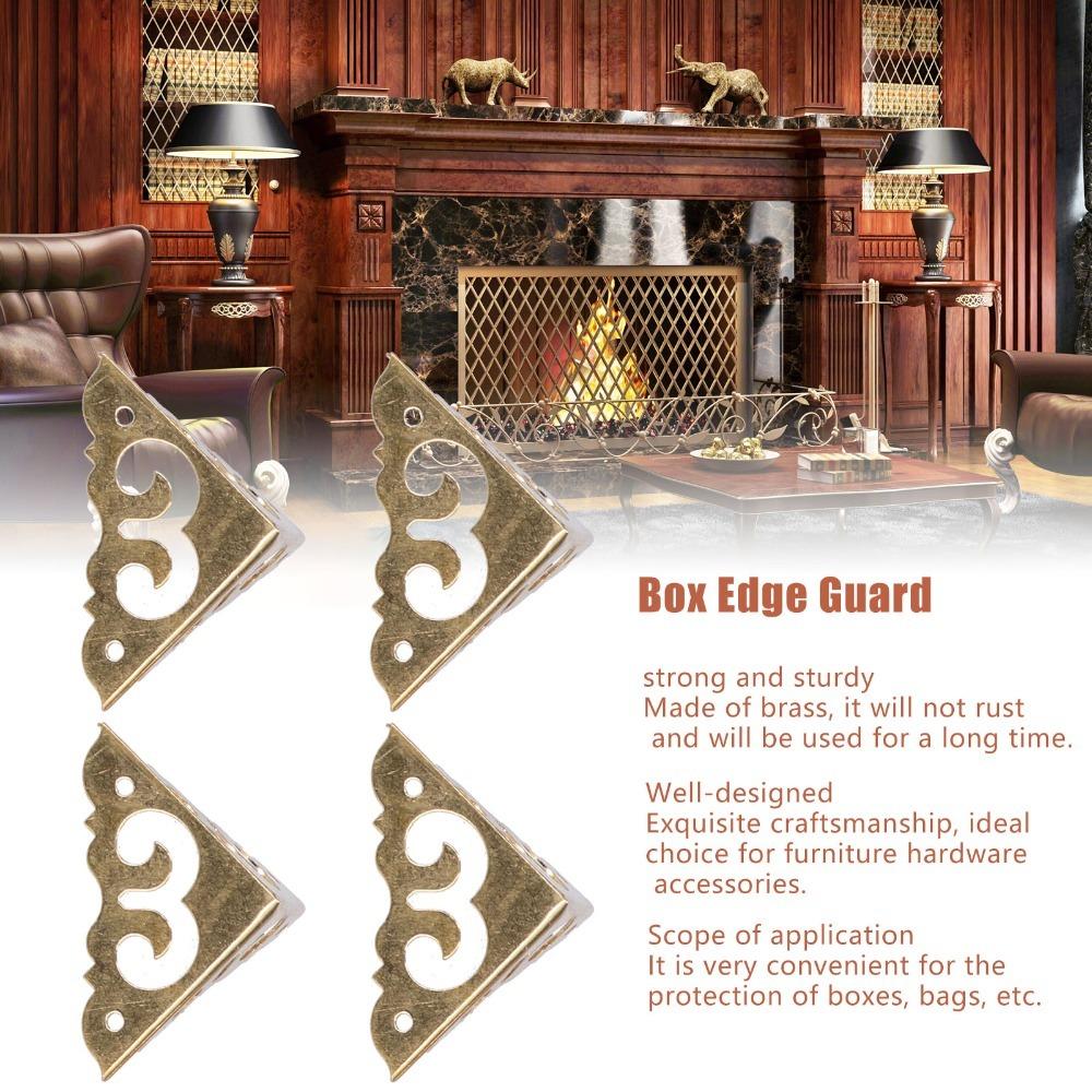 4pcs With Screws Corner Guard Triangle Edge Guard Decorative Box Corner Protector Home Supplies