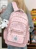 Schulrucksack für Mädchen mit Pünktchen-Schleifen-Design und wasserabweisendem Nylon für den Schulgebrauch