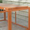 Holzklapp-Kaninchenstall, für 2-3 Kaninchen - Orange