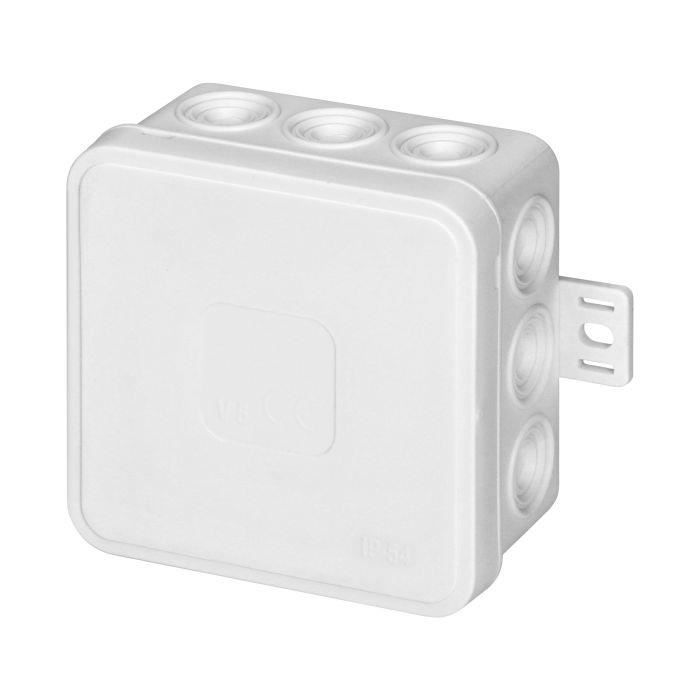 Boite de Derivation - ORNO - CLICK - IP54 - 12 Voies - 75x75x41mm - Blanc