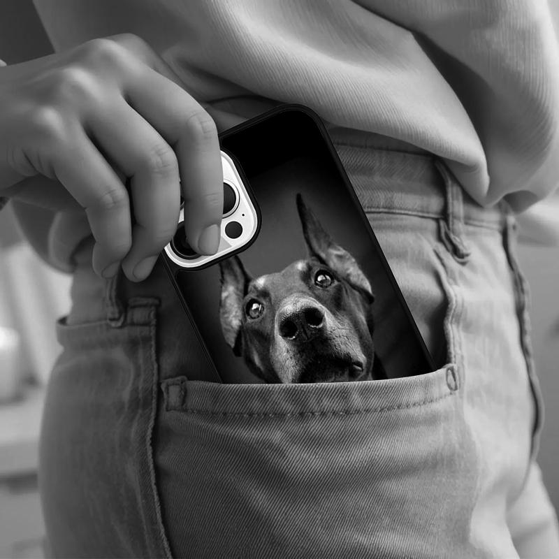 CUTE DOBERMAN DOG BREED Phone Case For iPhone 17 Air 15 16e 14 13 Pro Max Coque 12 11 Pro Max PLUS cover