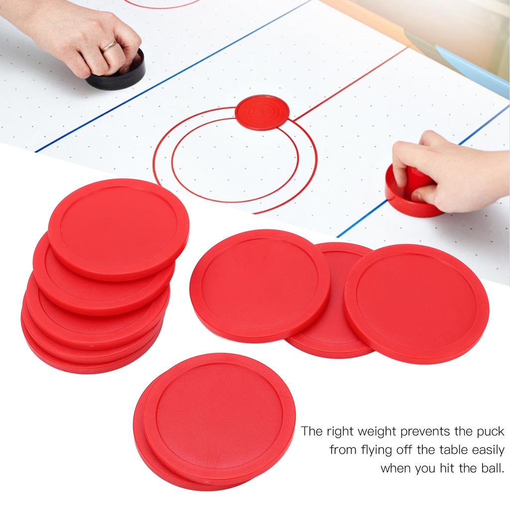 10 st 64 mm Ishockeybordspuckar Ersättning Runda Bordshockeypuckar för Övning och Träning