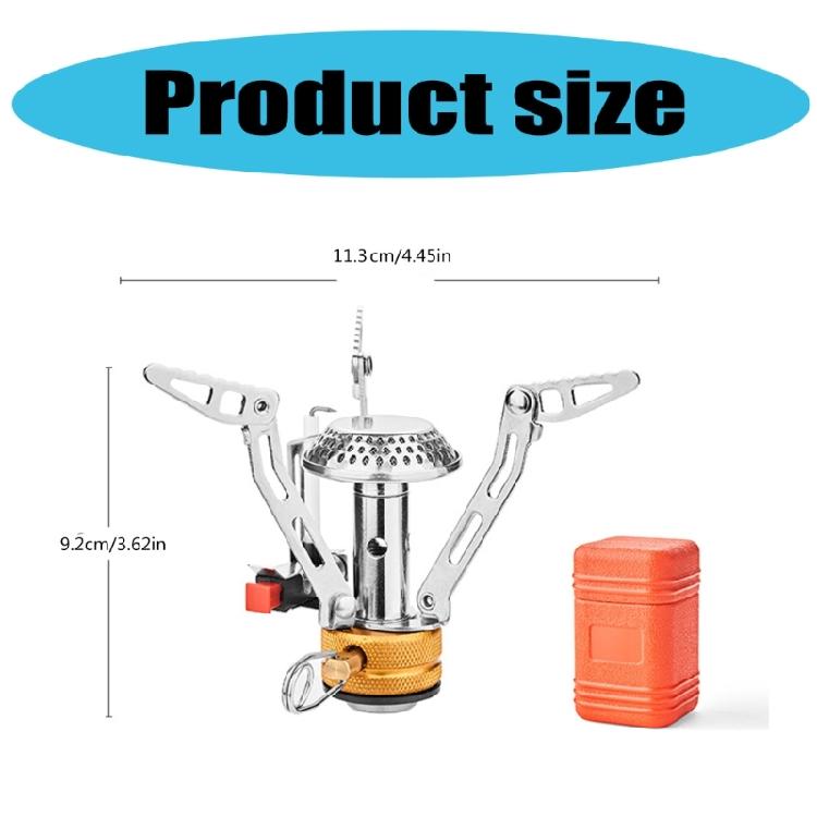 Camping Wild Gas Burners Portables Reactor Cooking Burners Regulable Control Valves for Outdoor Needs