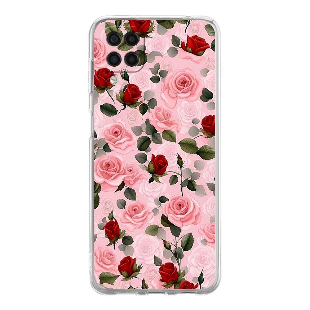 Beautiful Red Rose Flowers Phone Case For Samsung A13 A33 A73 A53 A23 A51 A71 A21S A12 A31 A41 A05s A03S A15 A25 A32 5G Cover