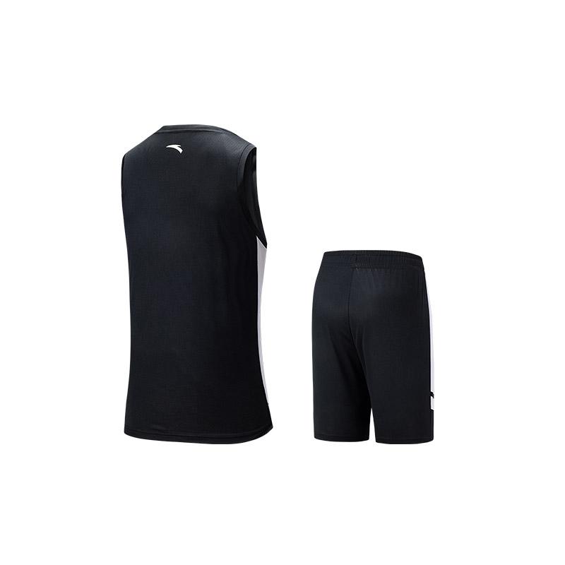 Anta Comfortable Round Neck Pullover Sports Set Men Tops, Bottoms Basic-Black 952521203-5