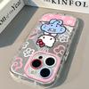 Cute Kt Cat Applies To iPhone11 Makeup Mirror Mobile Phone Case 11promax Cartoon Huawei Glory Hello Kitty