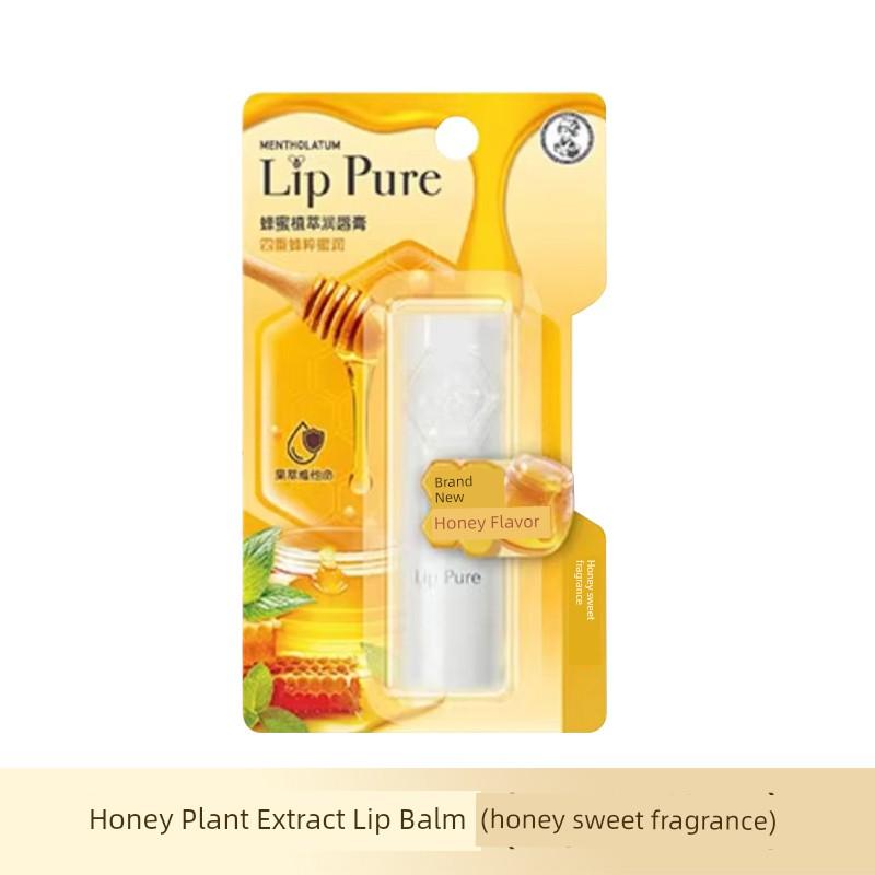 Mentholatum Honey Plant Extract Lip Balm for Women and Men, Colorless, Hydrating, Moisturizing, Anti-Wrinkle, Anti-Dryness, Official Authentic Product