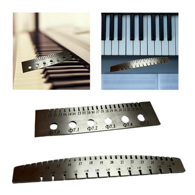 Piano String Gauge Ruler for Piano Repair Tuner Tuning Tool Music Wire Gauge Measuring Tool for Tuning Pins Strings Thickness