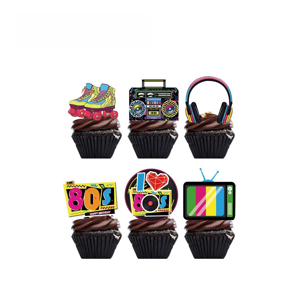 80S Party Supplies Disposable Tableware Paper Plates Paper Cups Paper Towels Boy Birthday Party Decoration