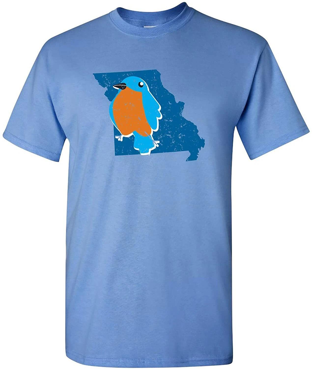 Missouri State Bird - State Pride T Shirt - Carolina Blue 2XL