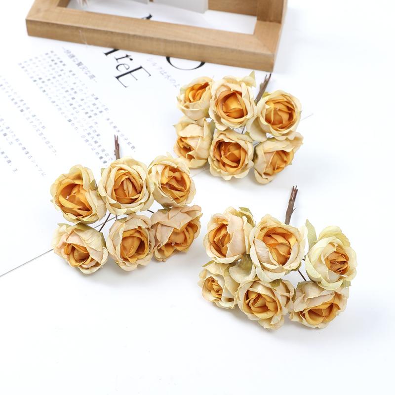 Mori Style Silk Rose Flower Heads for DIY Wreath, Headdress, and Corsage Accessories