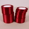 10rolls Single Face Satin Ribbon Bright Red 24 Yards Wholesale DIY Supplies Gift Wrapping Christmas Apparel Sewing Fabric Ribbon