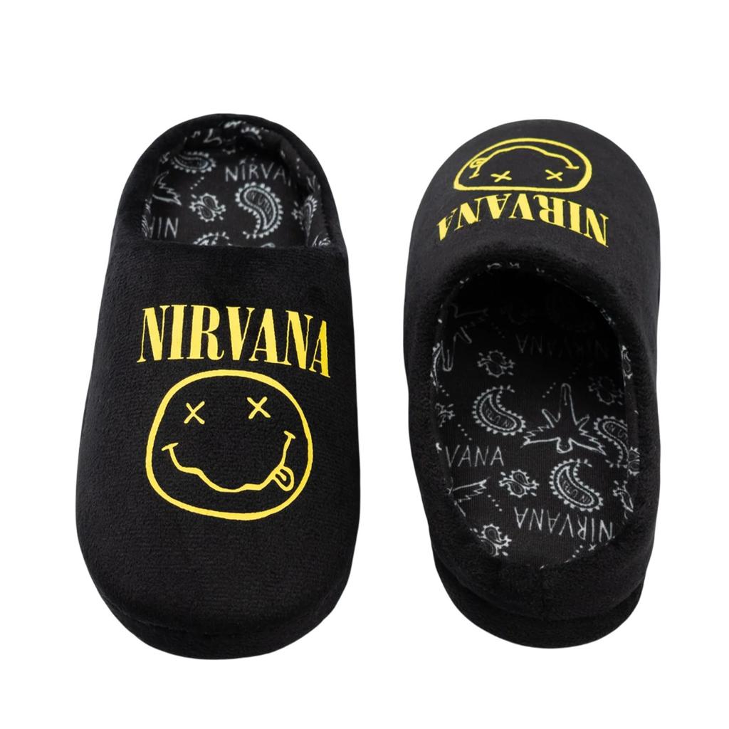 Nirvana Childrens/Kids Logo Mule Slippers