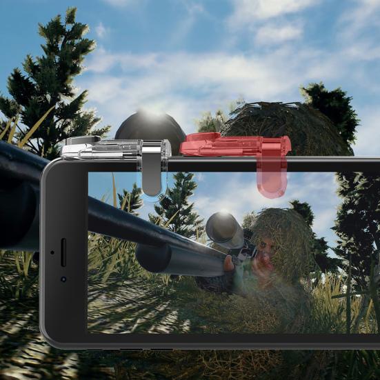 1 Pair Gaming Anti-scratch Universal Auxiliary Trigger Sensitive Phone Gaming Controller Button