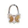 Durable Foldable Butterfly Purse Hook Floral Pattern Portable Handbag Hanger Creative Alloy Handbag Hook for Women