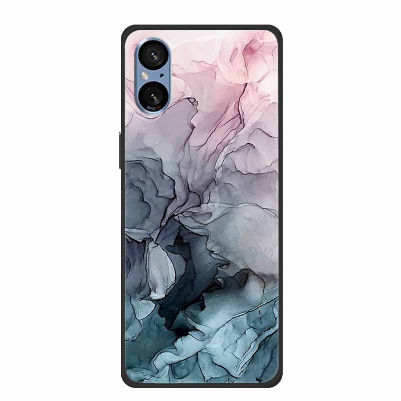 For Sony Xperia 5 V Case Marble Shockproof Soft Silicone TPU Back Cover For Sony Xperia5 V 5V 5G Phone Cases XQ-DE54 New Fundas