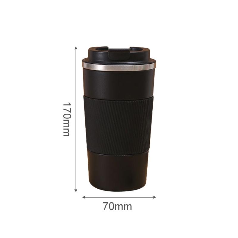 

500 мл кофейная чашка из нержавеющей стали, портативная термочашка, герметичная нескользящая автомобильная чашка для воды, вакуумная дорожная изолированная бутылка для воды 500ml