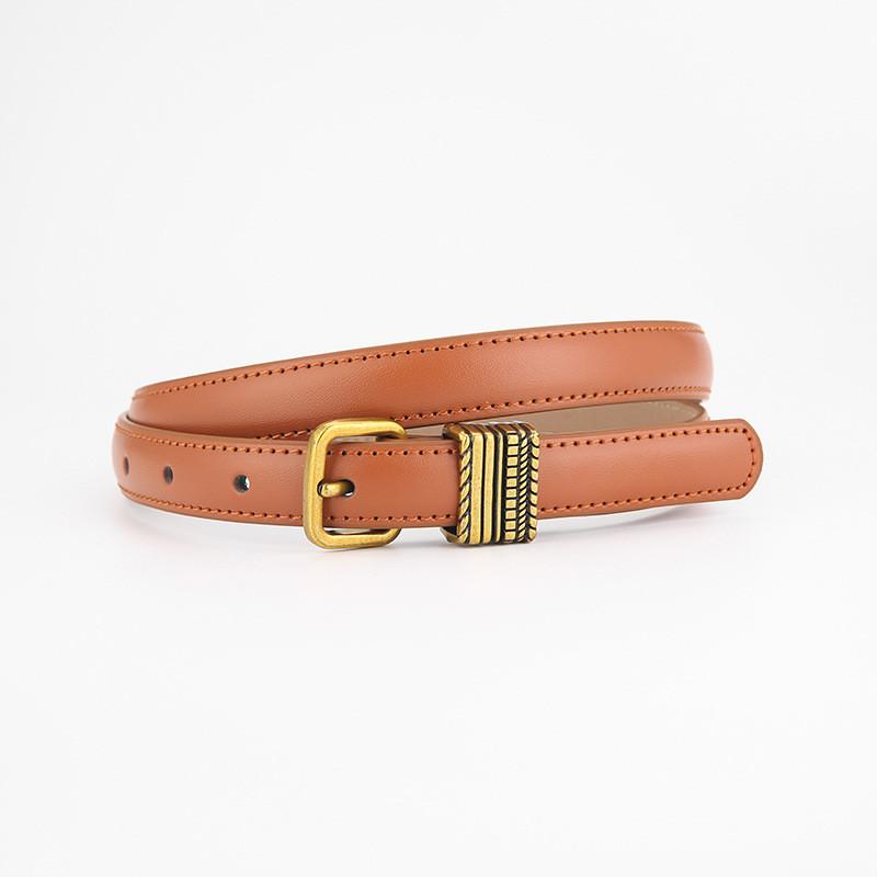 Genuine Leather Womens Belt For Jeans Fashion Casual With Pin Buckle