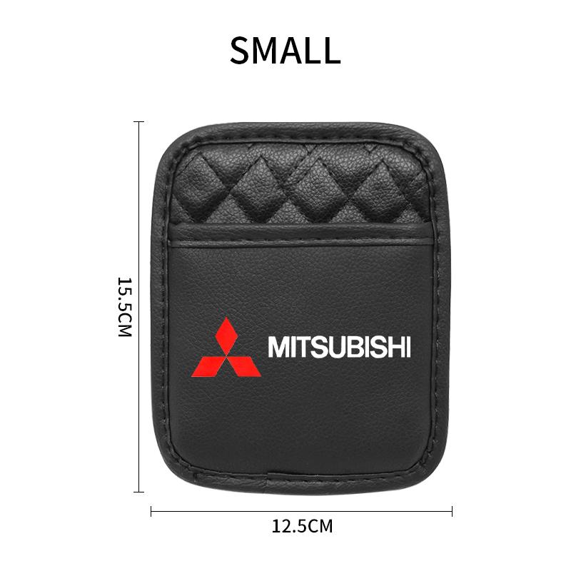 Sac Organisateur de Poche Latérale de Siège Auto Autocollant Accessoires de Rangement Multifonctionnels Pour Mitsubishi Colt Lancer L200 Pajero Outlander EX