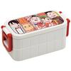 Skater Bento and Made In Box, "Me Roboco," 600ml, Antibacterial, Two-Tier, Japan, YZW3AG-A
