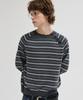 LEIRE Diagonal Henley Neck Crop Knit [Gray St]