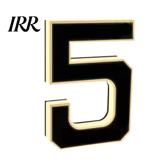 Illuminated House Numbers LED Number Waterproof Acrylic Home Address Night Visible Sign Modern Lighted for Outside Yard Shop Soft Glow Lights