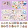 Fantasy Park 3D Scene Sticker Book DIY Craft Kit 61 Sheets 40 Stickers 20 Cards with Tweezers for Journaling Scrapbooking Card