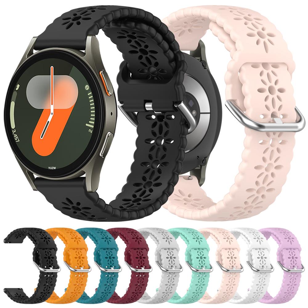 20mm 22mm Armband für Samsung Galaxy Watch 7/6/4/5 Pro/Classic/Gear S3/Active 2 Sport Silikon Atmungsaktiv Huawei GT 2 2e 4 5 Band