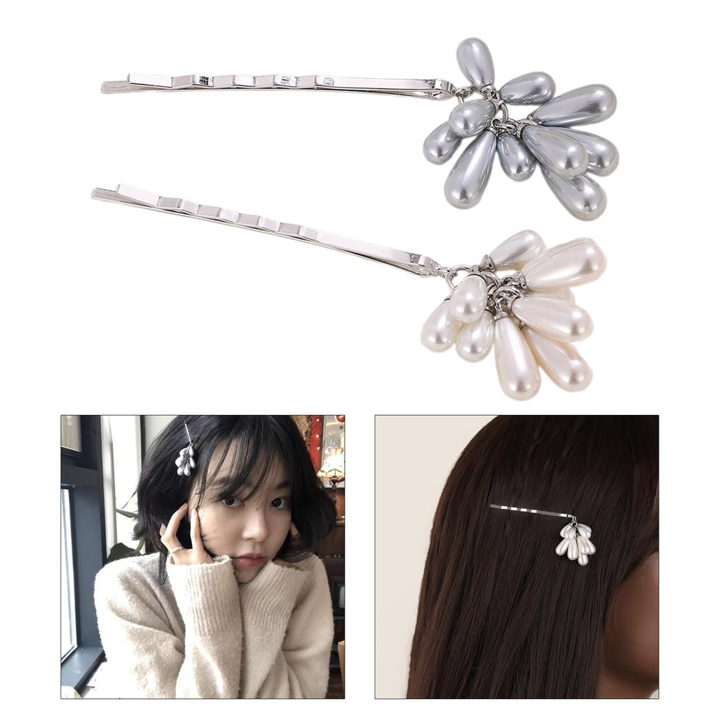 Elegant Pearl Hair Clip Wheat Ears Hairpin Hair Barrettes Female Bangs Side Clip Headdress Hair Accessory Women Gift