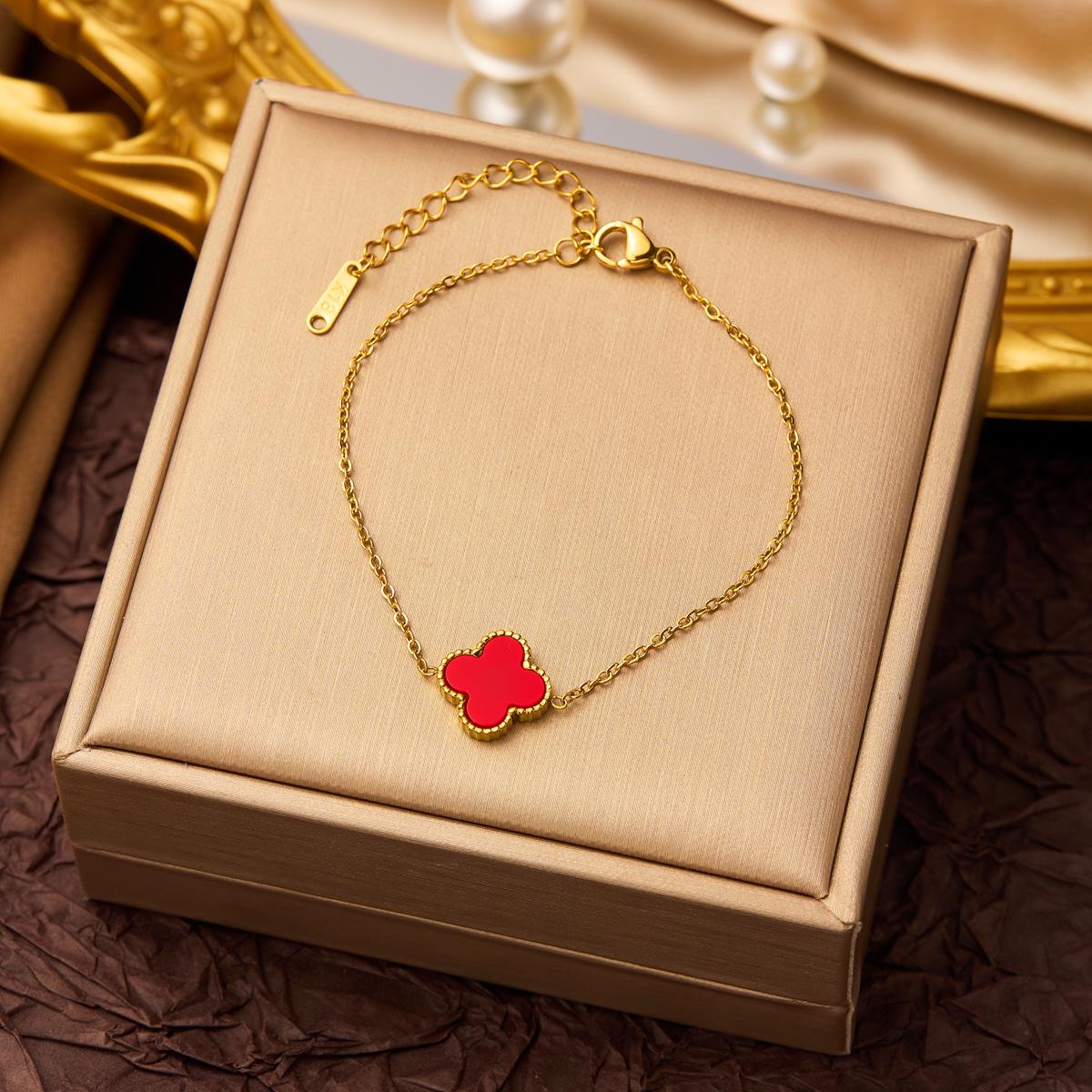 

Новый модный браслет из титановой стали с невыцветающим покрытием для женщин - Универсальные тренды европейского стиля