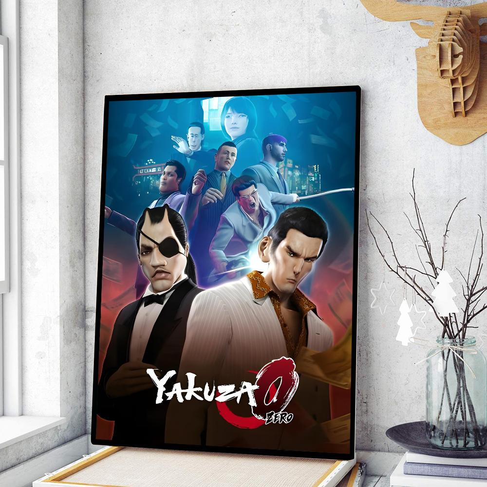 

Yakuza Like a Dragon Game Классические винтажные постеры Винтажная комната Бар Кафе Декор Наклейки Настенная живопись 21cm×30cm NoFrame