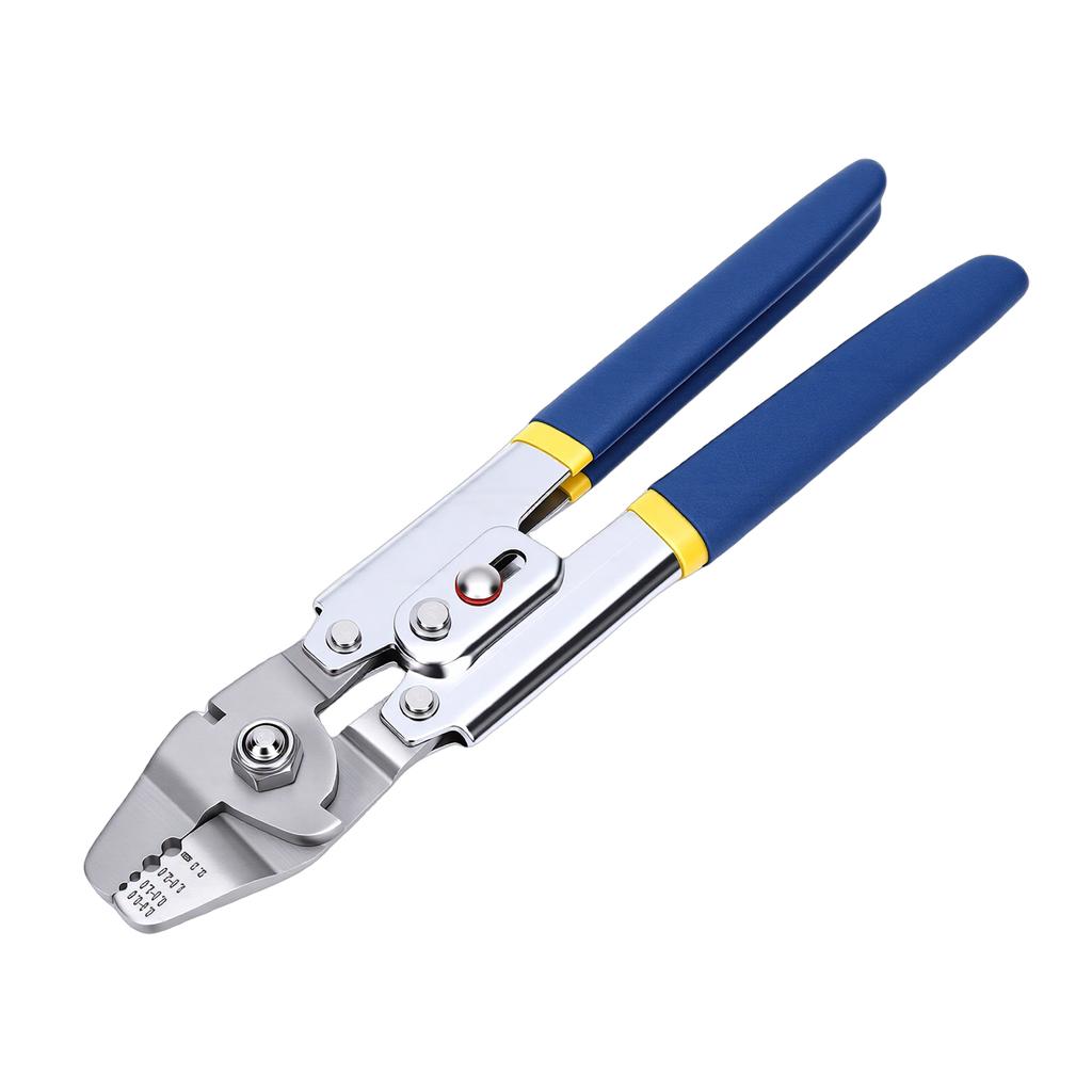 Crimping Pliers Wire Rope Aluminum Sleeve Stainless Steel Crimping Tool Cutter 10in for Dia Within 2.2mm
