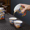MULTIPOTENT Ceramic Crane Kung Fu Tea Set Gift Box