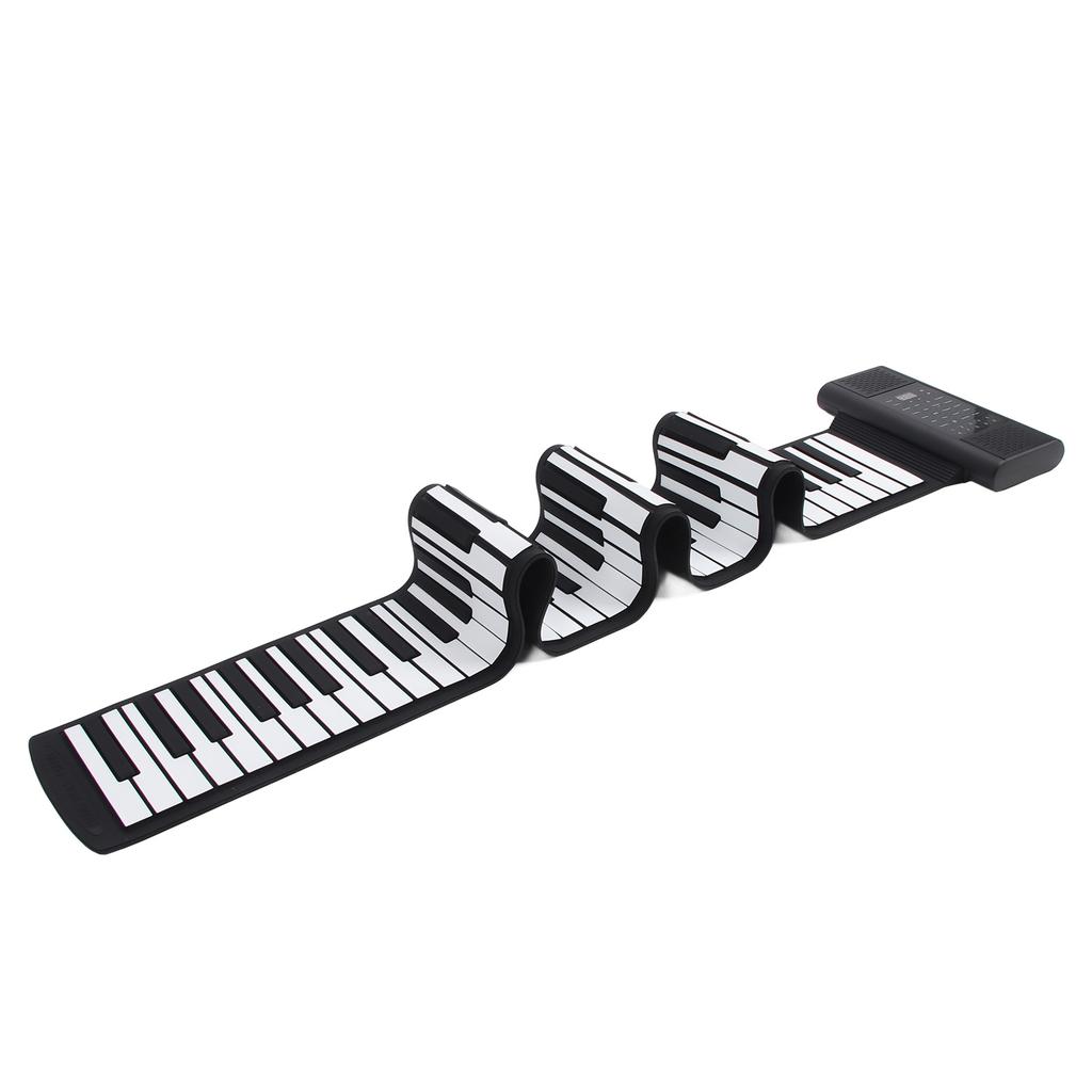 Foldable Piano Keyboard Rechargeable LED Display 128 Tones 128 Rhythms MIDI Output Support 14 Demo Songs 88 Keys