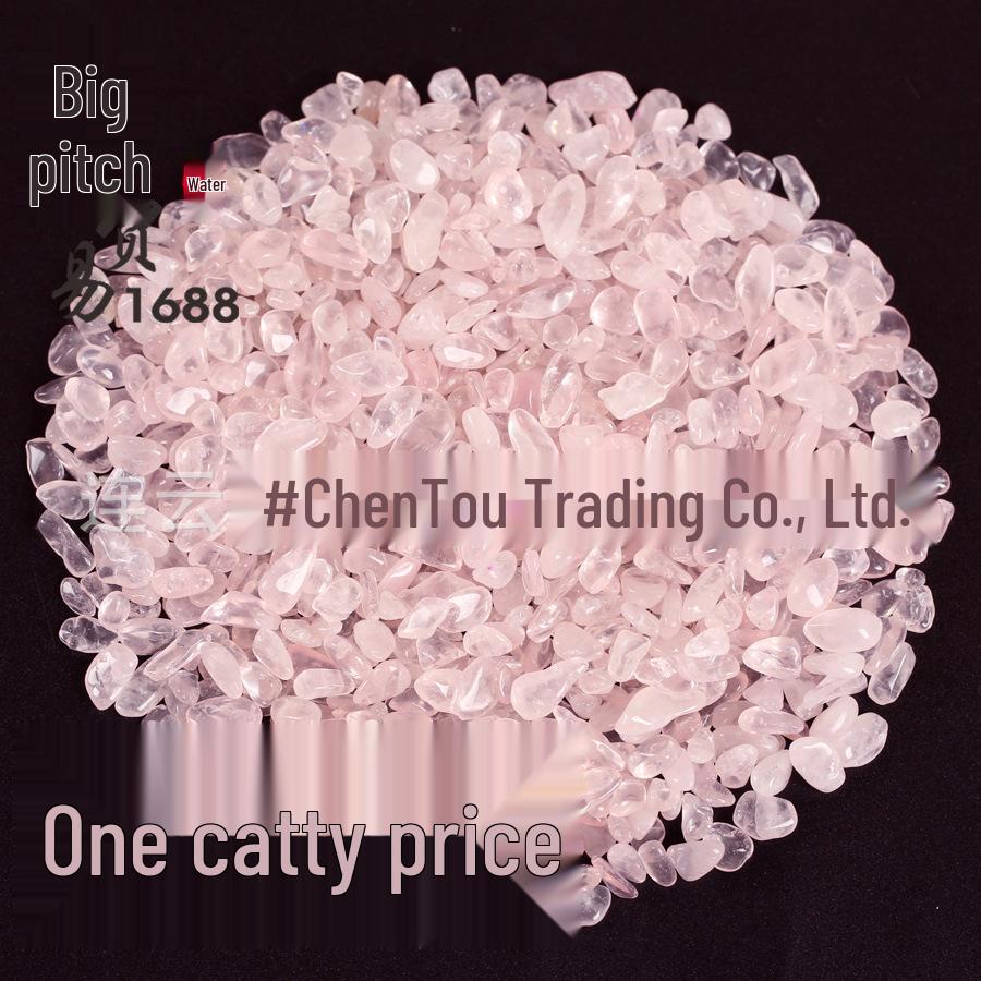 Декоративная крошка розового кварца для бонсай, бутылок и фоновых стен - Ледяной розовый Фуронг Камень Кристалл Dyed:  5mm, 500g
