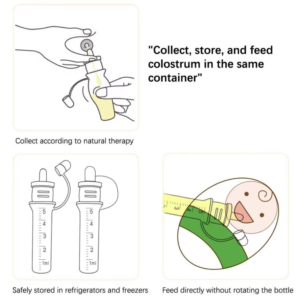 6ml Colostrum Collector Food Safe Baby Feeding Device Breast Milk Collection  Newborn Care