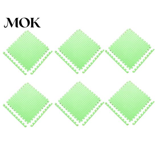 Protective Exercise Mat 6Pcs Gym Floor Mats, EVA Foam Puzzle Interlocking Tiles for Yoga Pilates Training Pad Home Gym, Kids Play Areas, Kitchen