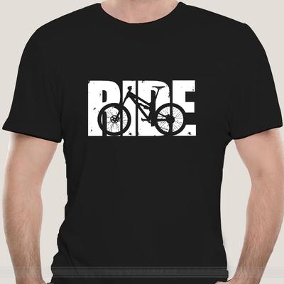 Mens T Shirts Ride MTB Shirt - Vintage MTB T Shirt Tee Shirt T-sdhirt Men Cotton Brand Teeshirt