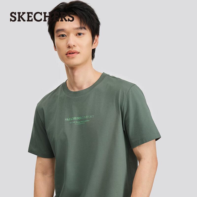 Skechers Unisex Knit Short Sleeve T-Shirt L225U097 S 3980₽