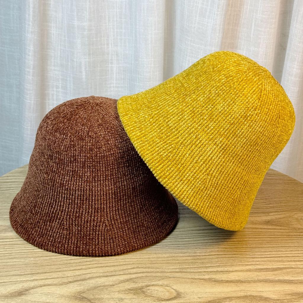 Corduroy Fisherman Hat for Women New Versatile Japanese Face Showing Small Bucket Hat Without Makeup Covering The Basin Hat