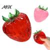 Weicher Stressball Klar Erdbeer-Spielzeug, Riesiges Rot Rosa Knet-Entspannungs-Handspielzeug zum Stressabbau, Künstliche Frucht Sensorisches Fidget Tragbar
