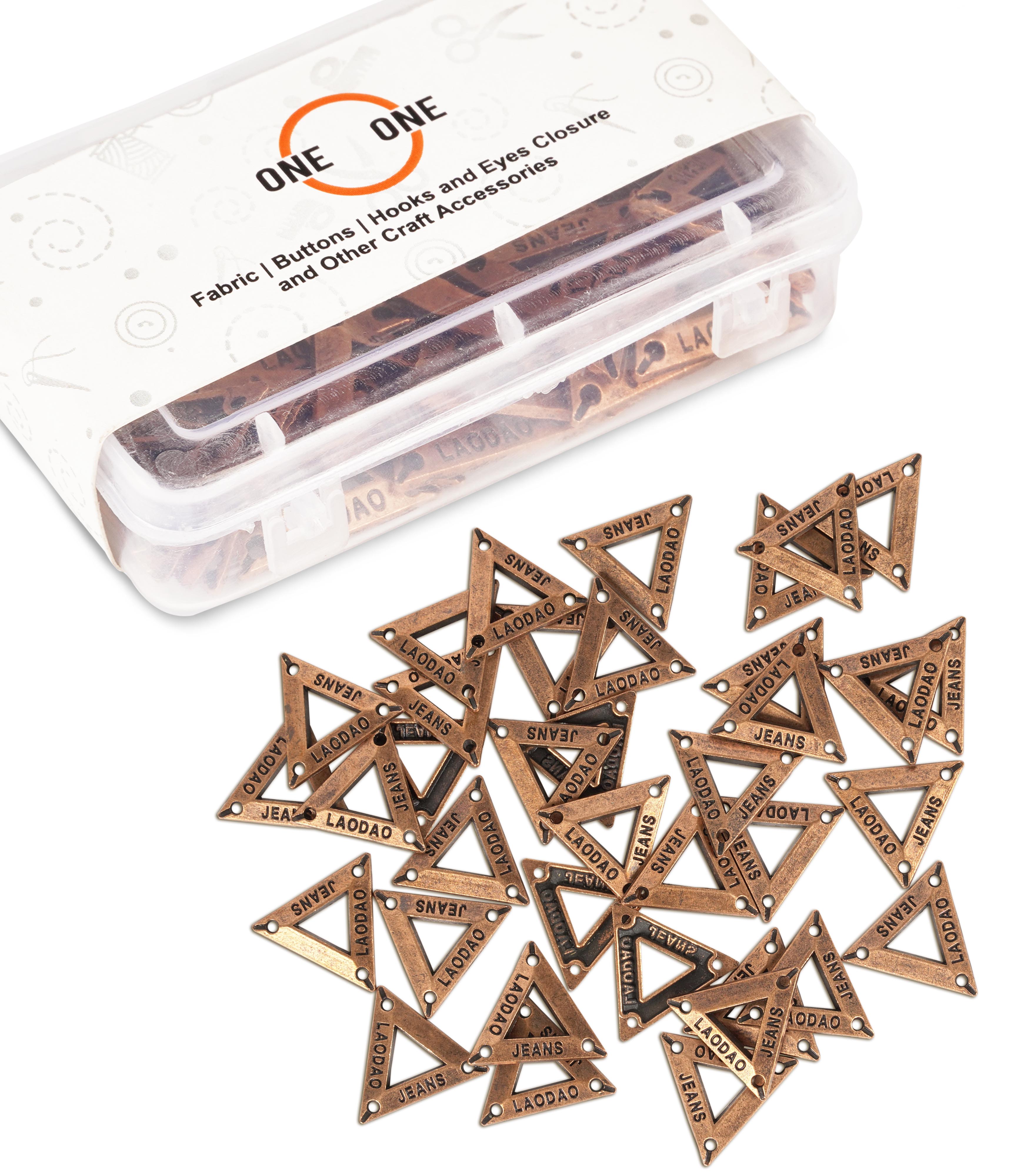 

Кнопки на джинсах oneOone Нет, пришивные регулируемые мгновенные пуговицы-булавки для удлинения, уменьшения размера талии брюк - 36 шт. - 1,8 см 1.9cm коричневый